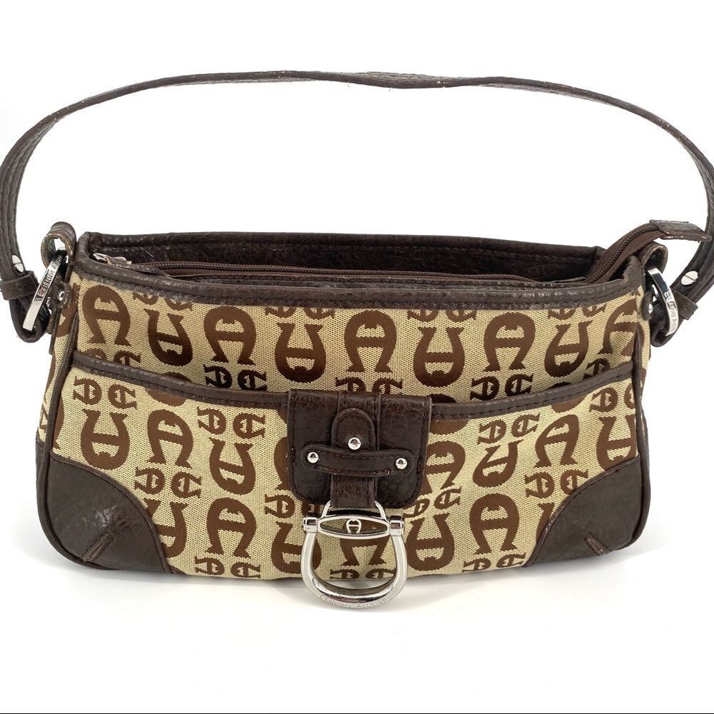 Etienne Aigner - Handbag Purse Tote signature logo canvas